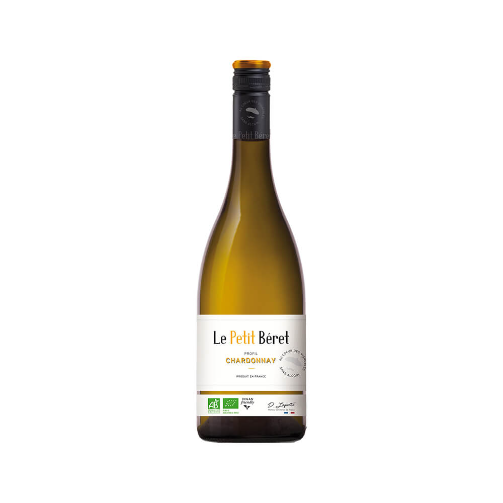 Le Petit Béret – Vin Blanc sans alcool Profil Chardonnay Bio – Kemiaa